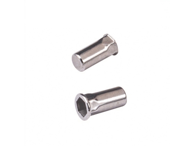 Metric countersunk head semi-tubular rivets